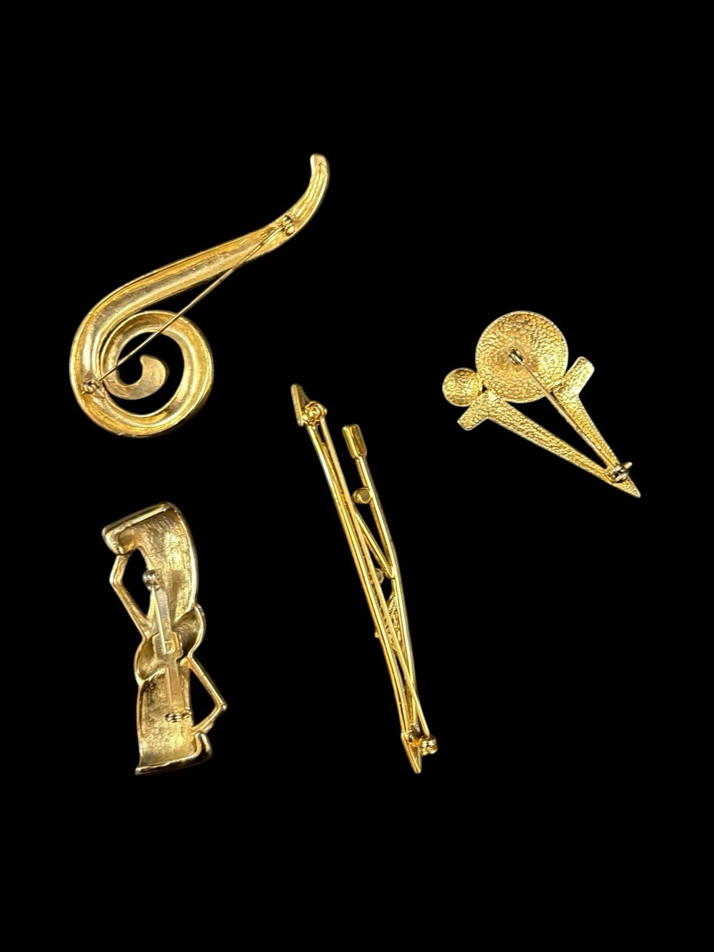 Vintage Brooch Bundle/Lot - Gold Tone - Picture 2 of 3